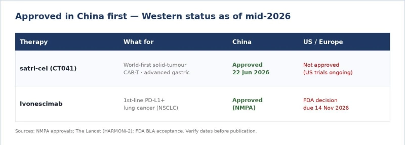 World-First Solid-Tumour CAR-T Approved in China (2026) Kinze2